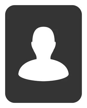 Portrait Vector Icon Flat Illustration Illustrazione stock