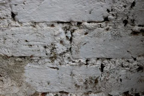 Portrait view of Image of white bricks wall Stock Photos