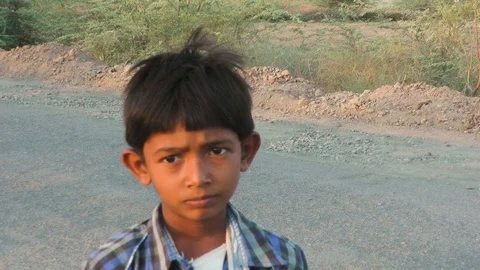 Portrait of Village Boy Stock-Footage 74262121