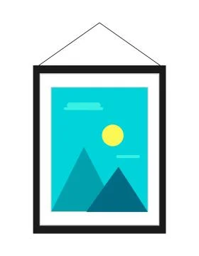 Portrait Wall Frame. Vector Illustration Stock Illustration