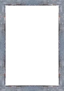 Portrait White Frame with Rustic Borders Stock Illustration