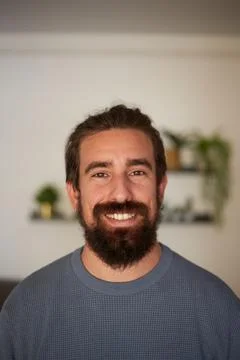Portrait of white man Foto stock