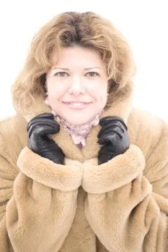 Portrait on white Stock Photos