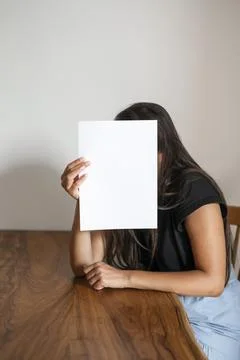 Portrait with white sheet Stock Photos