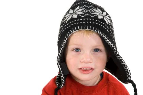 Portrait in winter Stock Photos
