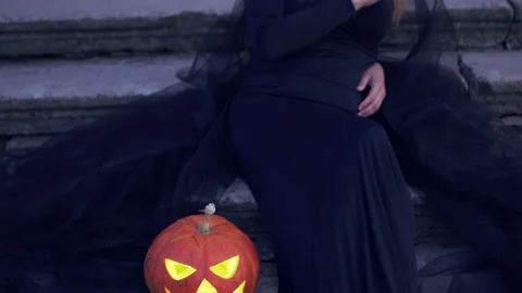 Portrait of a witch. Stock Footage 140026000