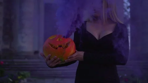 Portrait of a witch. Stock Footage 140352003