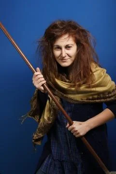 Portrait of a witch Foto stock