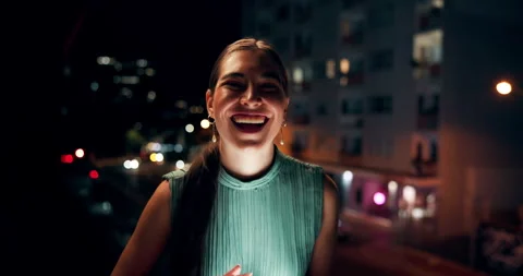 Portrait, woman and web developer with tablet at night for design, testing and Stock Footage 271082452