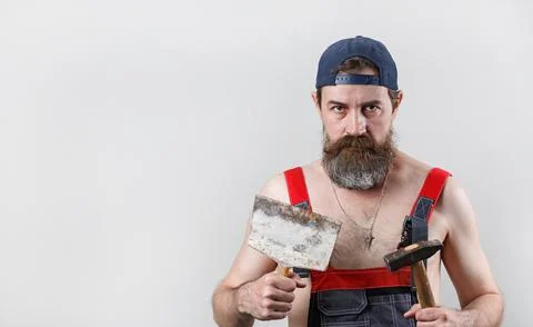 Portrait of a worker Stock Photos