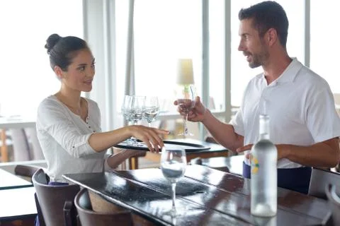 Portrait of workers in a restaurant Stock Photos