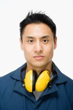 Portrait of a workman Stock Photos