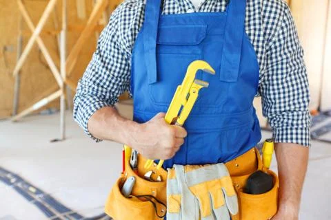 Portrait of workman Stock Photos
