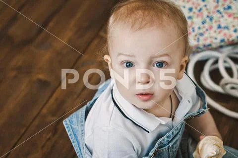Portrait of a year-old child 5540. Stock Photos