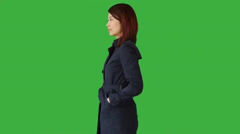 People Standing Green Screen Stock Footage ~ Royalty Free Stock Videos