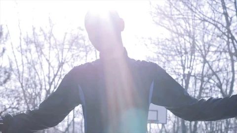 Portrait of young athlete Stock Footage 85239001