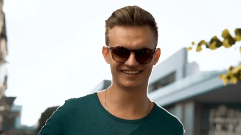 Portrait of Young Attractive Man 動画素材 76921760
