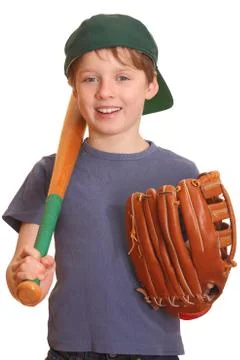 Portrait of a young baseball player Stock Photos
