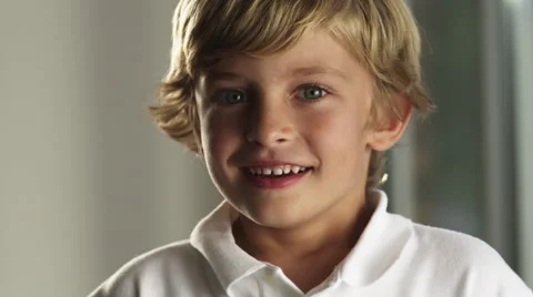 Portrait Young boy Stock Footage 62941665