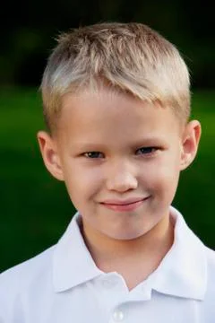 Portrait of young boy Stock Photos
