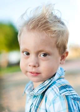 Portrait of a young boy Stock Photos