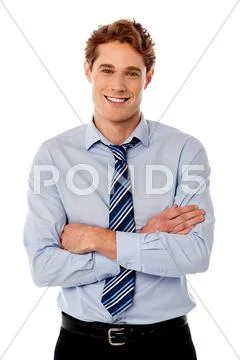Portrait of young business executive Stock Photos