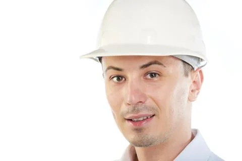 Portrait of young engineer Stock Photos