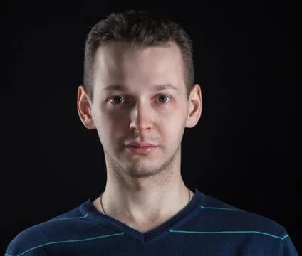 Portrait of young friendly men Stock Photos