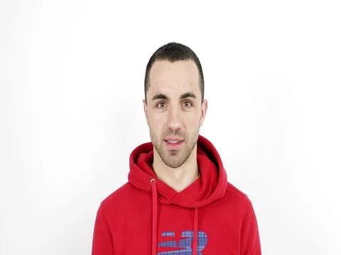 Portrait of a young guy. Stock Footage 75932791