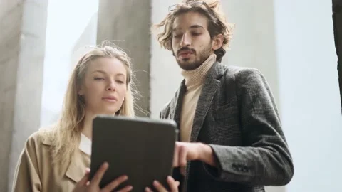 Portrait of young interracial team work together in project brainstorming Stock Footage 237017586