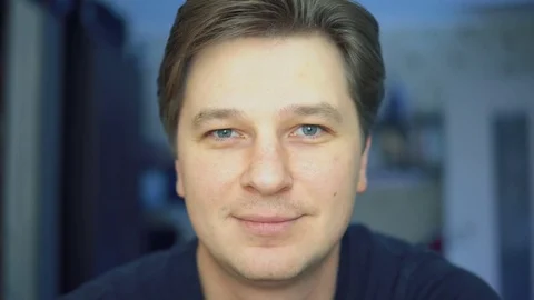 Portrait of a young man. Stock Footage 84566742