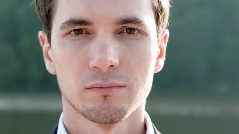 Portrait of a young man. Stock Footage 89342691