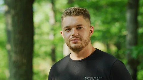 Portrait of a young man Stock Footage 99967949