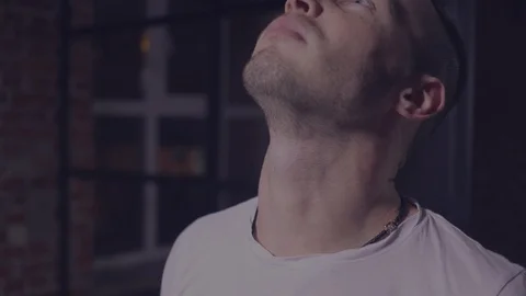 Portrait of a young man Stock Footage 105565529