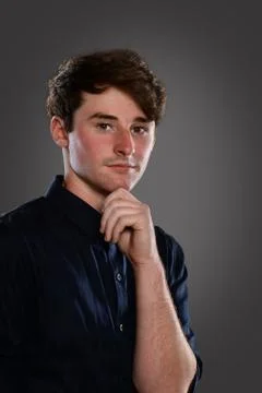 Portrait of Young Man Stock Photos