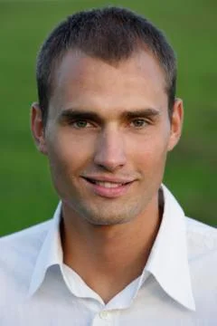 Portrait of young man Stock Photos