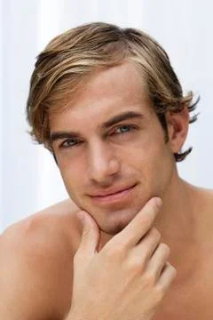 Portrait of young man Stock Photos