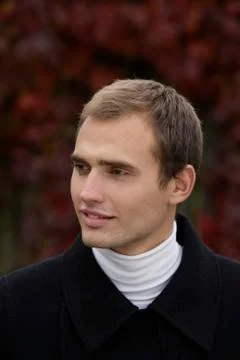 Portrait of young man Stock Photos