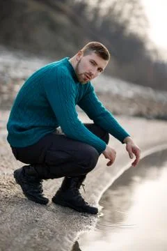 Portrait of a young man Stock Photos