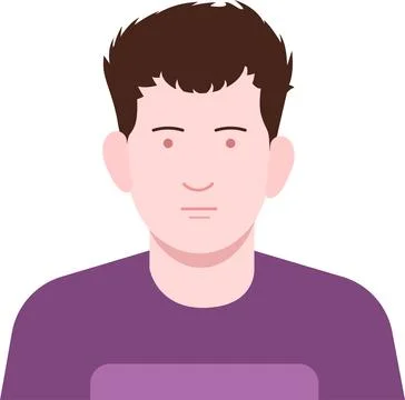 Portrait of young men Stock Illustration