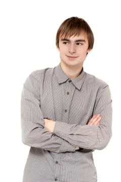 Portrait young men Stock Photos