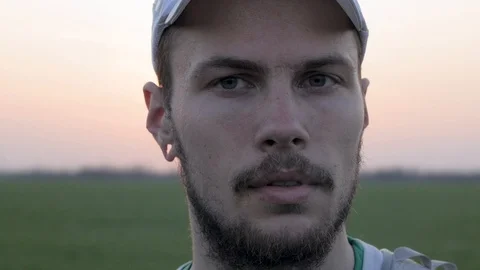 Portrait of young runner Stock Footage 91177668