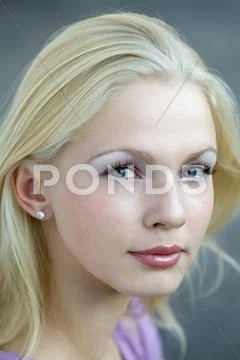 Portrait of young woman Stock Photos