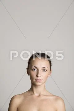 Portrait of a young woman Stock Photos