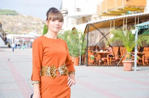 Portrait of young woman Stock Photos