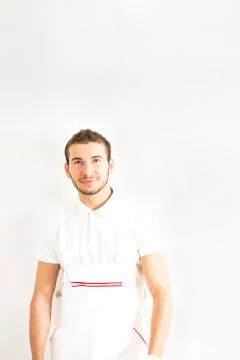 Portrait of young worker. Stock Photos