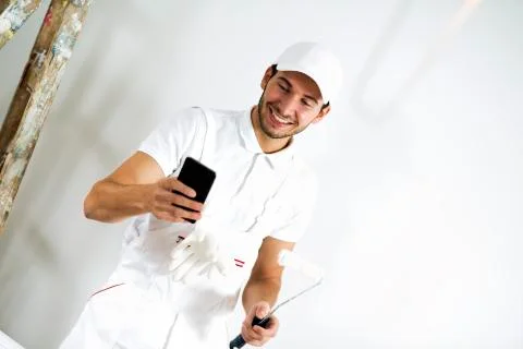 Portrait of young worker. Stock Photos