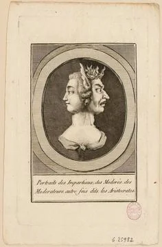 Portraits of impartial, moderators, moderators, other times, aristocrats. ... Stock Photos