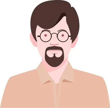 Portraits men Stock Illustration