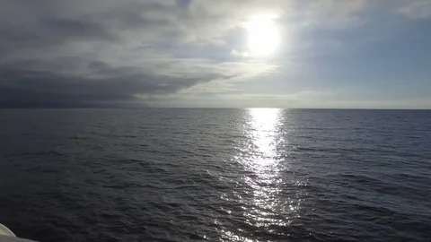 Portside open ocean Stock Footage